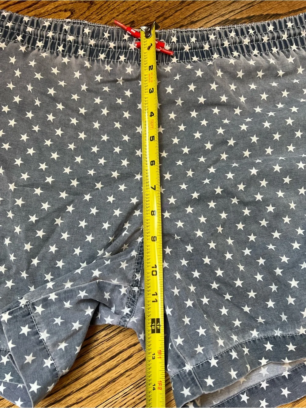 Chubbies Men Medium Blue Star Print Swim Trunks 5'' Inseam Americana Liner USA